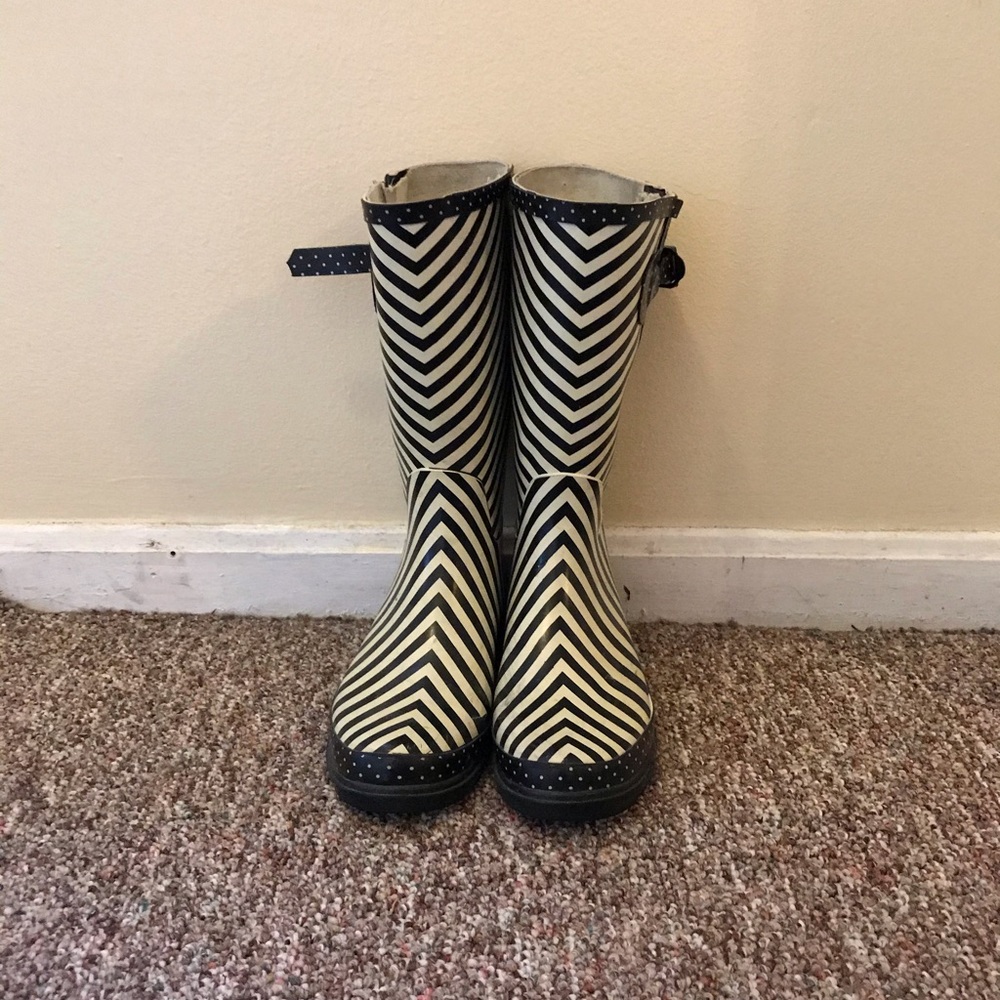 Striped Rainboots